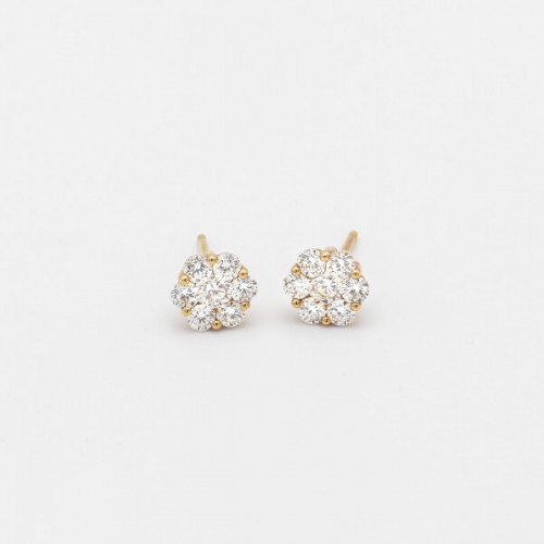 Pendientes Echeverria orla de diamantes.