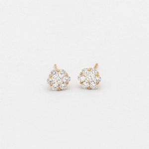 Pendientes Echeverria orla de diamantes.