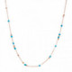 Collar Dodo mini granelli ceramica azul.