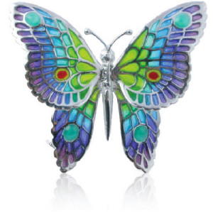 Broche Art Nouveau mariposa