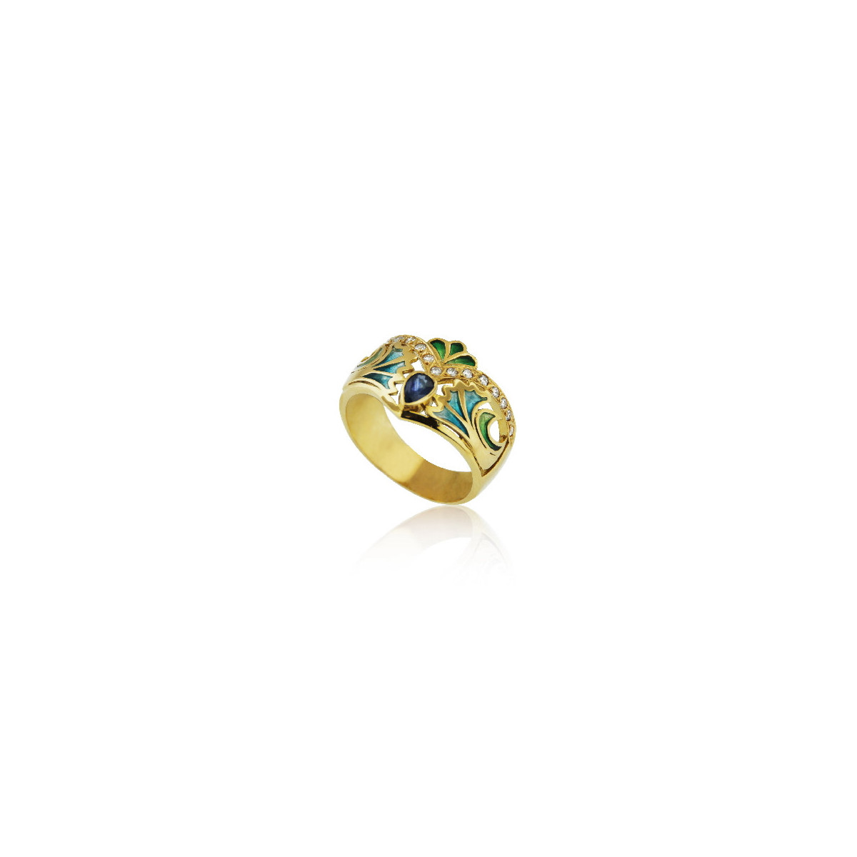 Anillo Art Nouveau oro