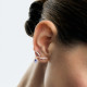 Pendientes Gold & Roses de la colección Sasa Crawler tanzanitas.