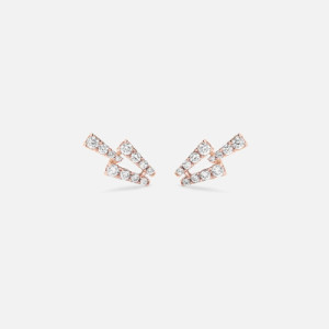 Pendientes Gold&Roses de la colección Smoky Club XS